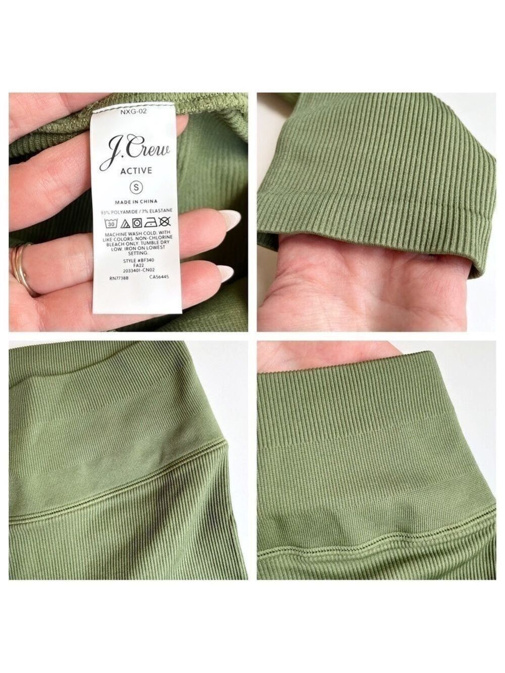 J. Crew High Rise Ribbed Leggings - Picture 8 of 8